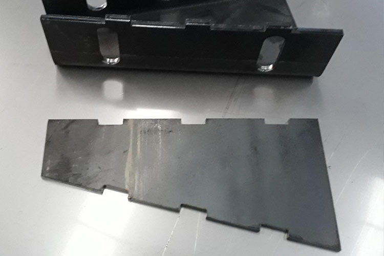 trabajo realizado con una cortadora de láser
